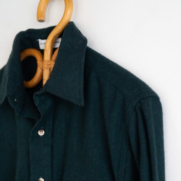 Men's Vintage Bookhard Doughty Forest Green Long Sleeve Button Down - Picture 3 of 3